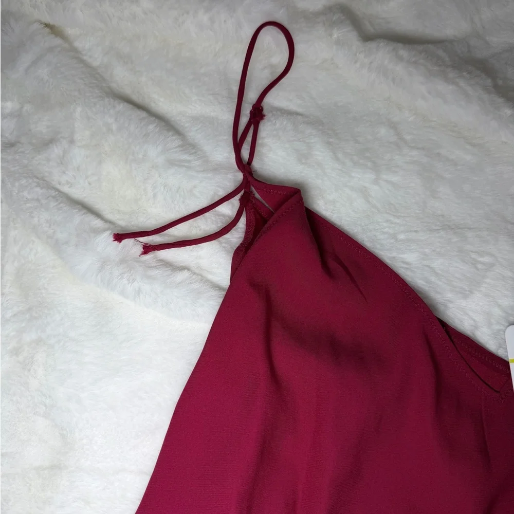 Free People Deep Red Camisole Top